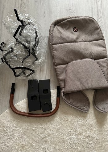 Gri Bebek Arabası Katlanabilir Gölgeli - Görsel 3