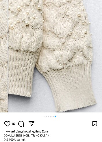 Zara ZARA İncili Dokulu Kazak