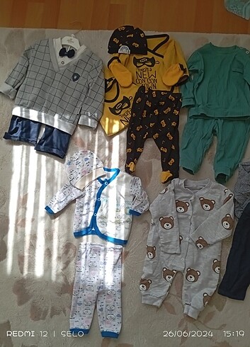 6 Ay Beden Toplu Bebek takımları 