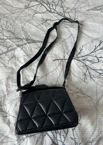 Siyah Deri Kadın Omuz Çantası - Görsel 2