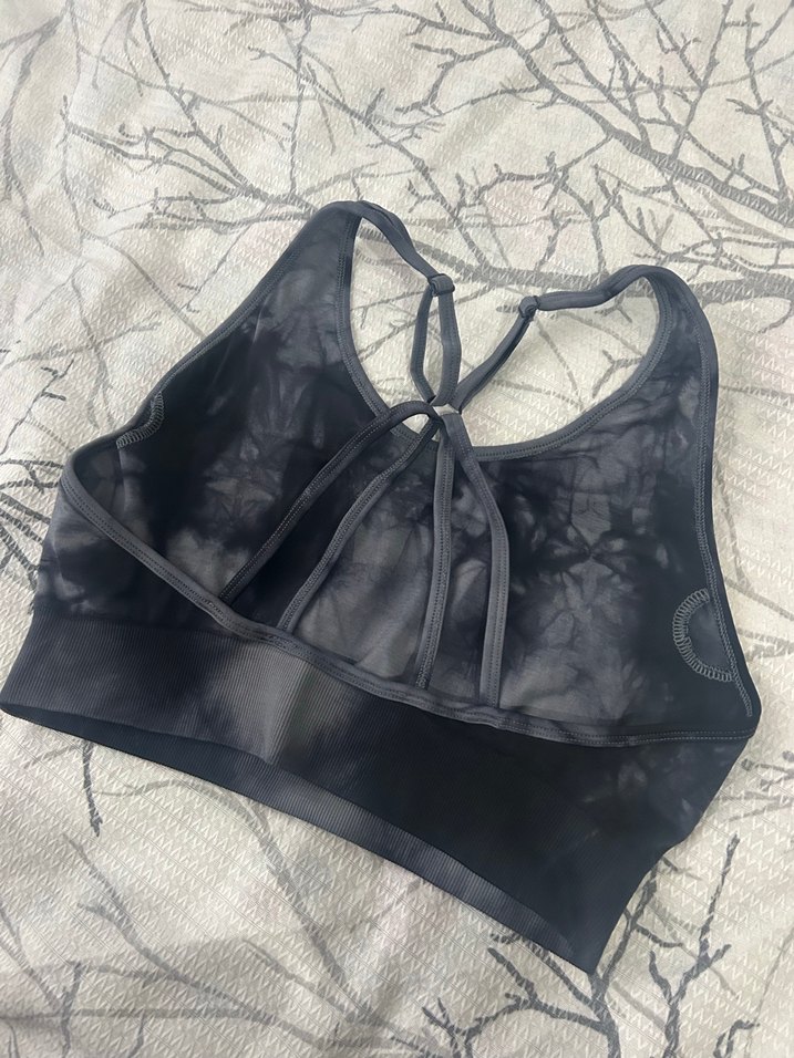 Gri Tie-Dye Spor Sütyeni Mini Boy - Görsel 4