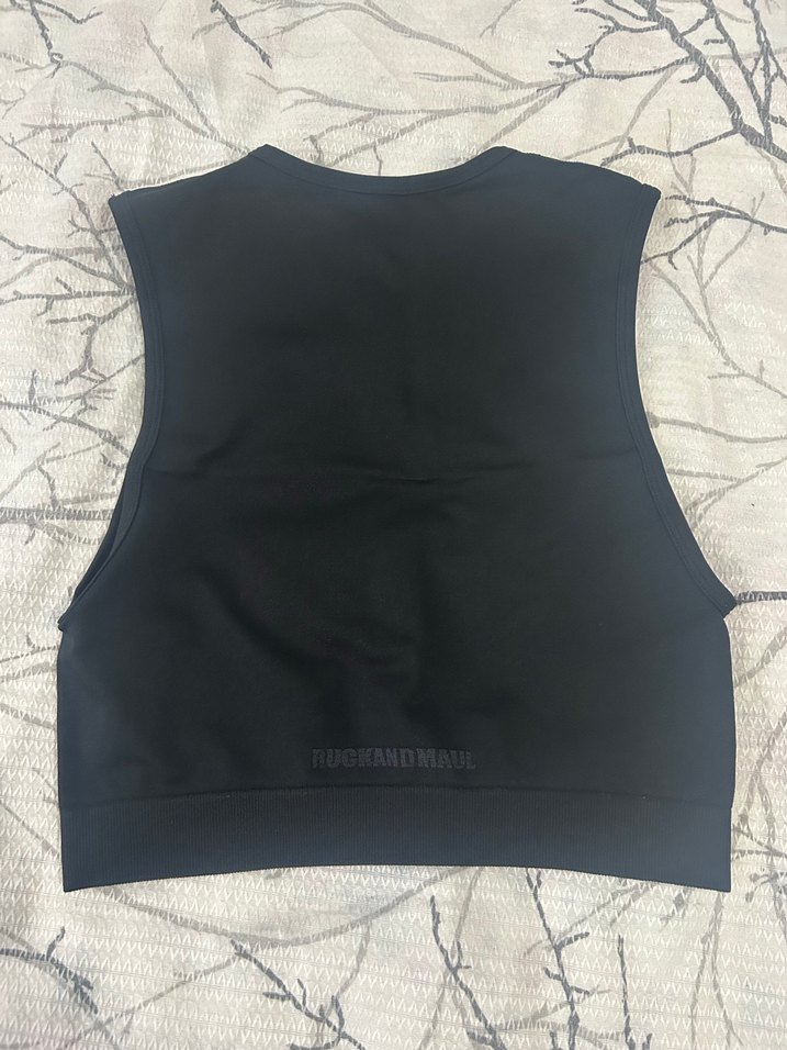 Siyah Yüksek Yakalı Kolsuz Kadın Yelek - Görsel 3