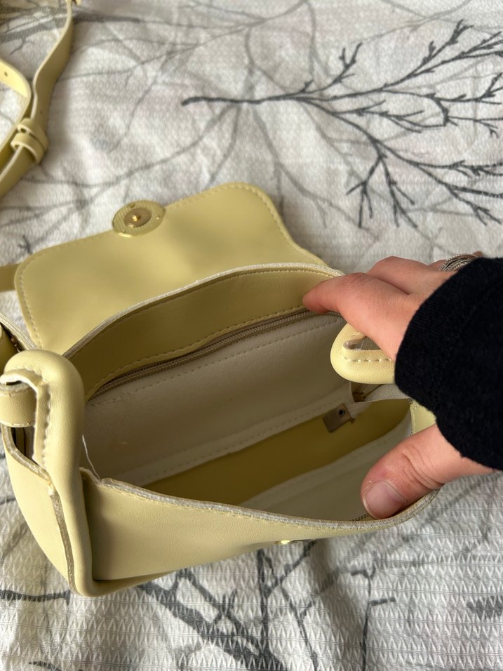 Beyaz Modern Klasik Kadın Çanta - Görsel 5