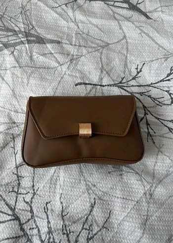 Kahverengi Deri Tokalı Kadın Çanta - Görsel 3