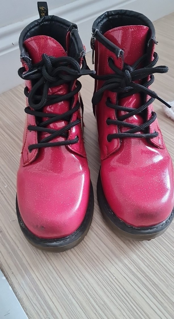 deichmann simli parlak kırmızı bot 34 - Görsel 5