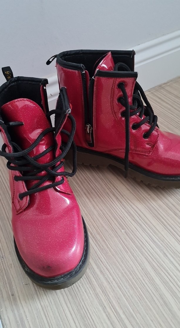 deichmann simli parlak kırmızı bot 34 - Görsel 3