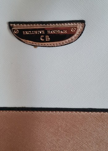 exclusive hanbags cb Bej Deri Kadın Çanta - Görsel 7