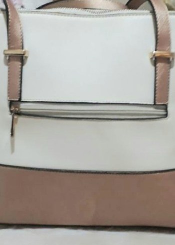 exclusive hanbags cb Bej Deri Kadın Çanta - Görsel 6