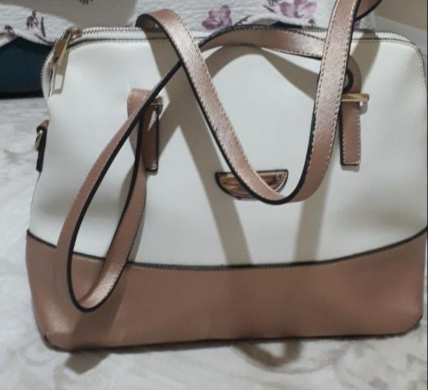 exclusive hanbags cb Bej Deri Kadın Çanta - Görsel 2