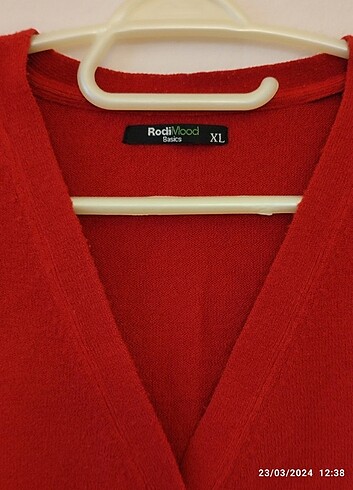 Kırmızı hırka yünlü.. L - Görsel 2