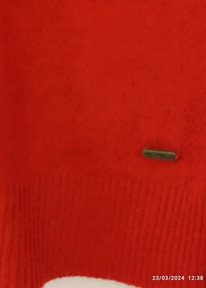 Kırmızı hırka yünlü.. L - Görsel 4