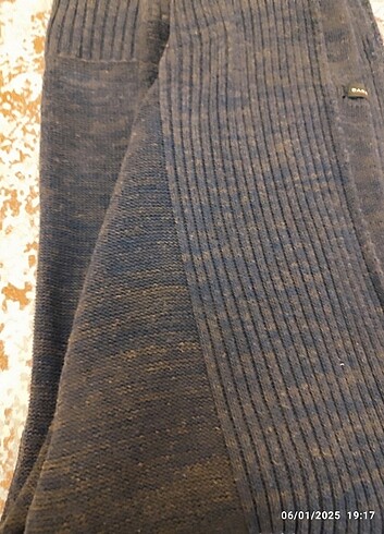 Kapişonlu pamuklu kadın hırka uzun xl - Görsel 3