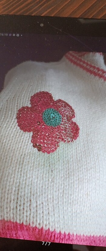 Kız çocuk triko elbise 8- 9 yaş - Görsel 6