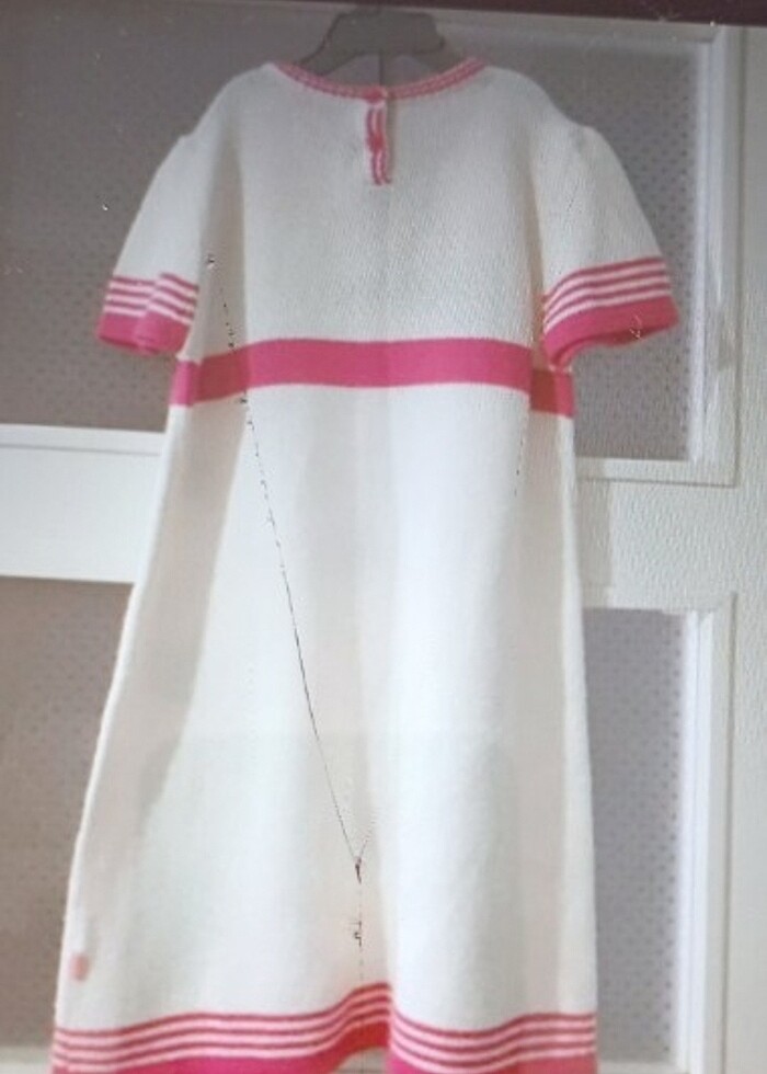 Kız çocuk triko elbise 8- 9 yaş - Görsel 4