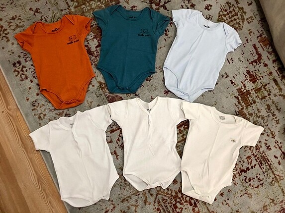 6 adet çıtçıtlı body