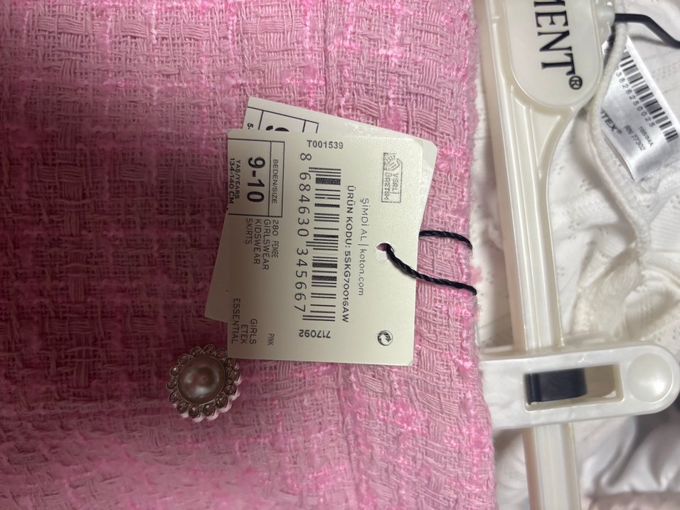 Koton Kids Pembe Tüvit Etek - Görsel 4