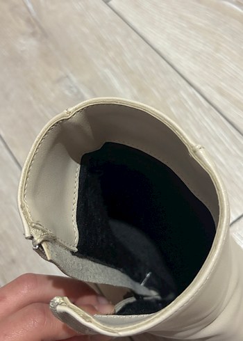 Nişantaşı Shoes Bej Topuklu Bot - Görsel 8