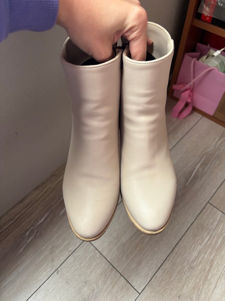 Nişantaşı Shoes Bej Topuklu Bot - Görsel 5