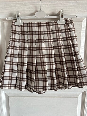 H&M H&M Ekose Pilili Mini Etek