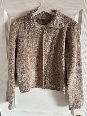 Trendyol & Milla Trendyolmilla Taş Detaylı Soft Camel Takım