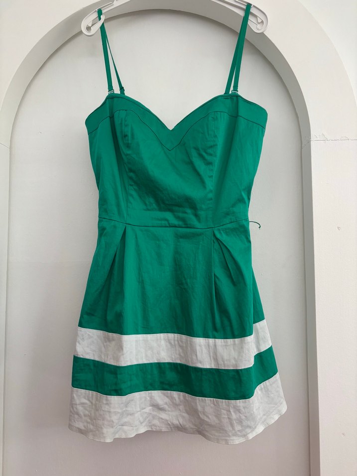 Bebe Yeşil Mini Elbise - Görsel 2