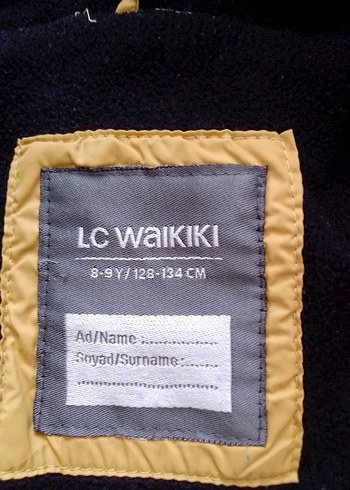 9 Yaş Beden camel Renk Camel Renkli Fermuarlı çocuk erkek Kışlık Mont
