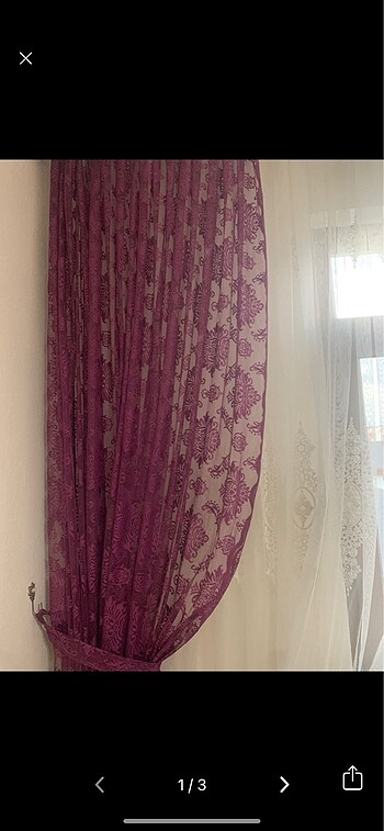 İki kanat tül fon perde