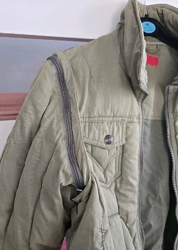 Asker Yeşili Levis Ceket - Görsel 3