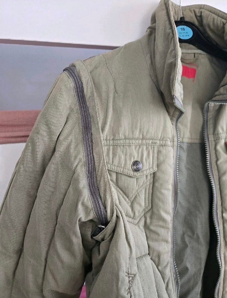 Asker Yeşili Levis Ceket - Görsel 3