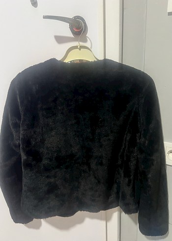 Kadın Siyah Midi Boy kürk - Görsel 3