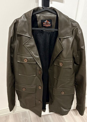 Erkek içi kürklü deri ceket - Görsel 2