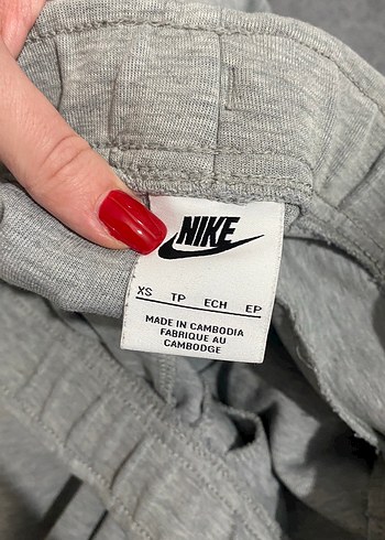 Nike Gri Bağcıklı Eşofman Altı techfleece ERKEK - Görsel 2
