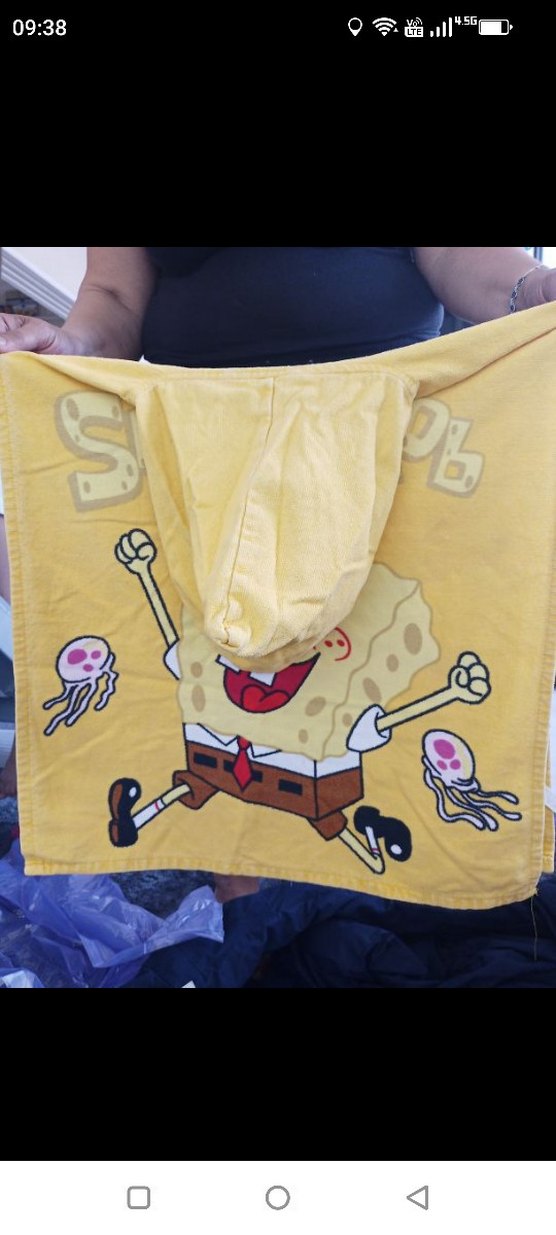 Sarı Sünger Bob Baskılı Havlu - Görsel 2