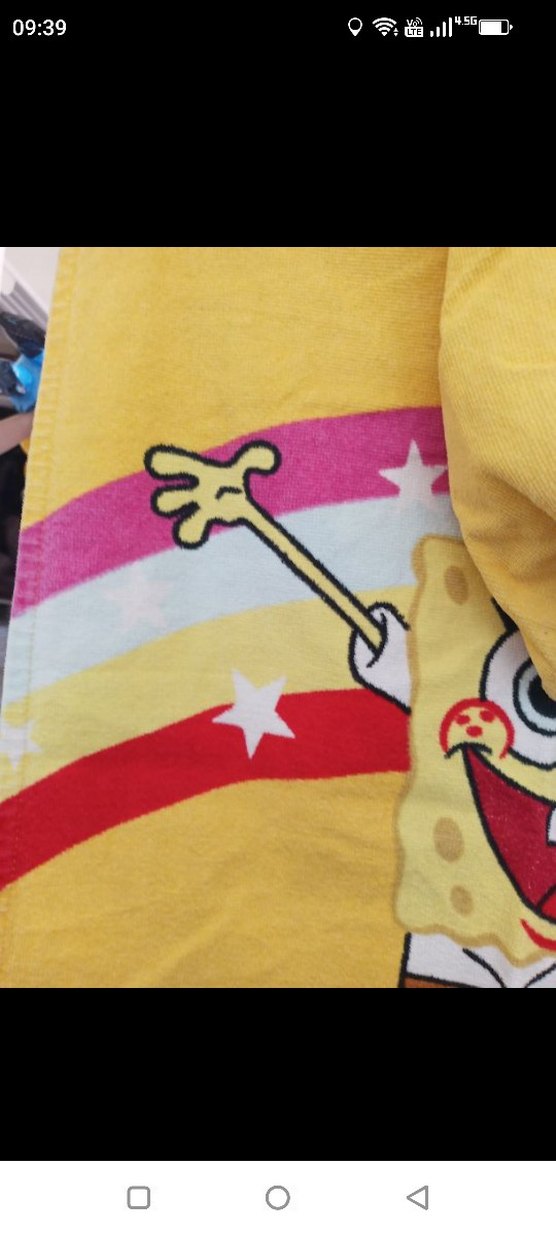 Sarı Sünger Bob Baskılı Havlu - Görsel 4