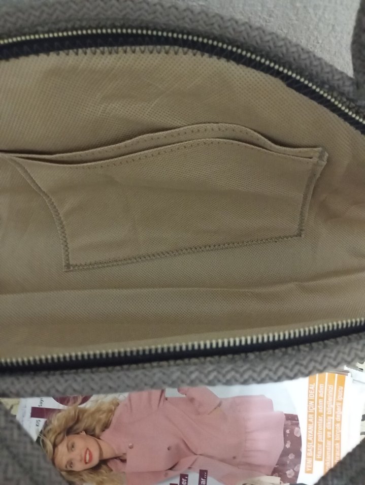 Bohem Örgü ve tress ip Kadın Çanta - Görsel 2