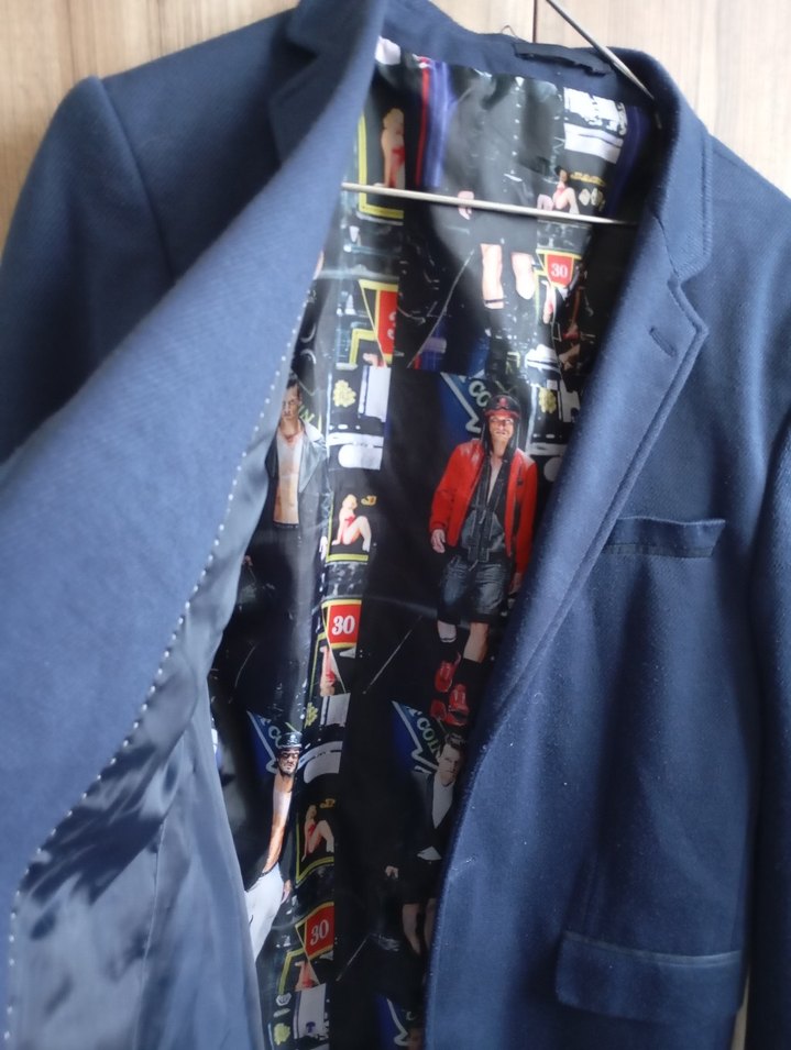 Lacivert Düğmeli Erkek Blazer Ceket - Görsel 2