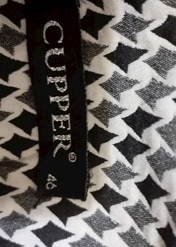 Gri Kazayağı Desenli Triko Midi Elbise - Görsel 2