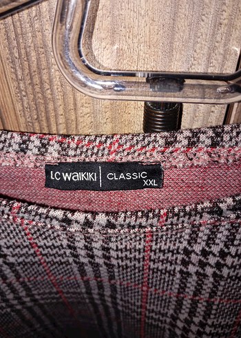 Gri Ekose Desenli Uzun Kollu Bluz - Görsel 2