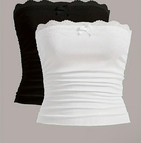 shein üst straplez coquette krudeleli