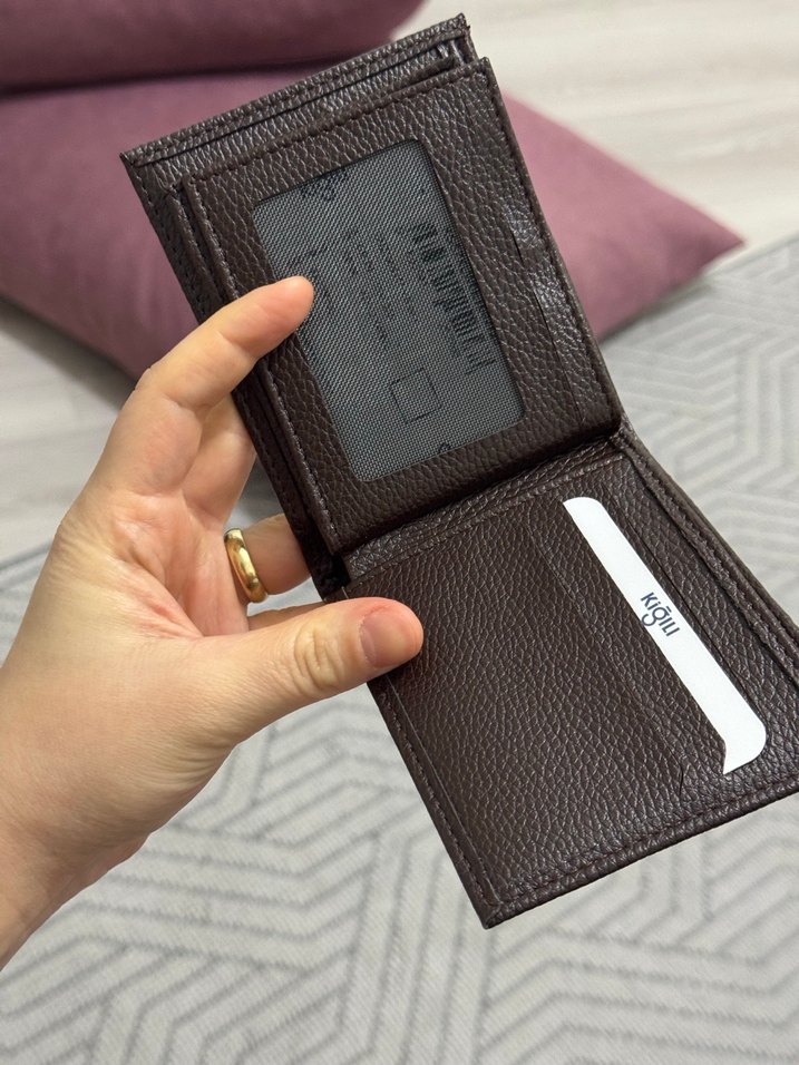 Minimalist Kahverengi Erkek Cüzdanı - Görsel 5