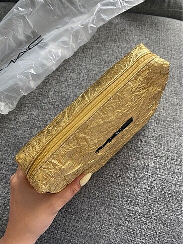  Beden altın Renk MAC Makyaj Çantası