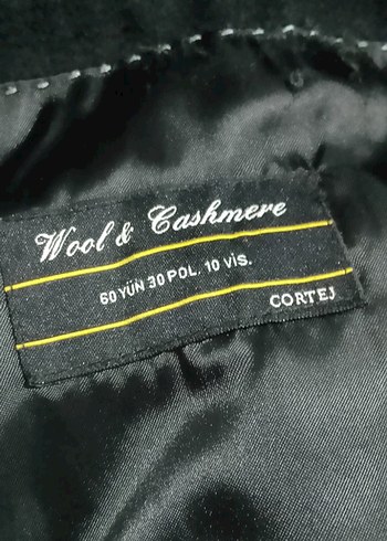 Düğmeli Siyah Midi Erkek Kaban - Görsel 8