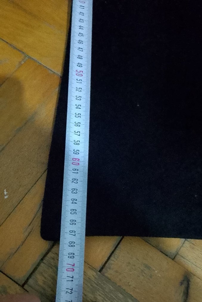 Düğmeli Siyah Midi Erkek Kaban - Görsel 4