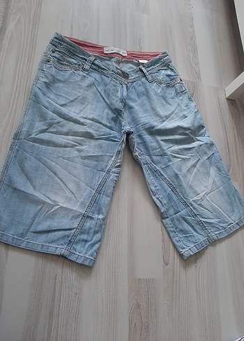 Next Gri Bol Kesim Midi Kot Pantolon