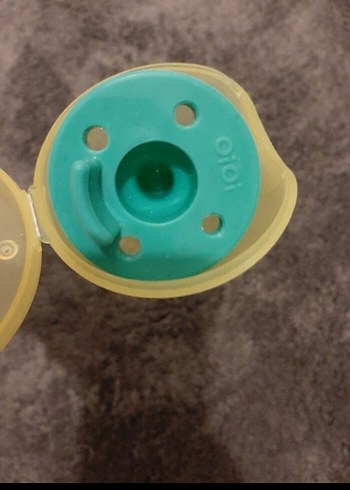 Turkuaz Emzik ve Sarı Saklama Kutusu - Görsel 2