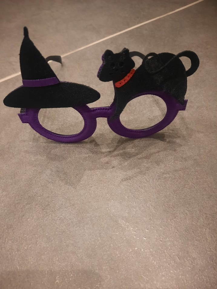 Mor Cadı Temalı Kedi Aksesuarı - Görsel 3