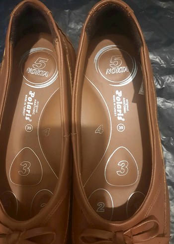 Bej Deri Kadın Dolgu Topuklu Babet - Görsel 5