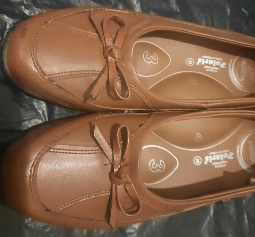 Bej Deri Kadın Dolgu Topuklu Babet - Görsel 2