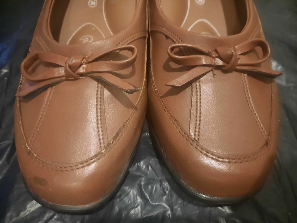 Bej Deri Kadın Dolgu Topuklu Babet - Görsel 4