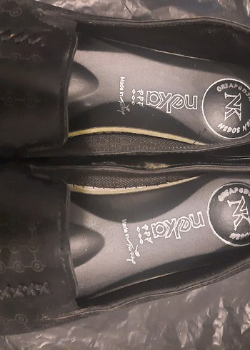 Siyah Desenli Kadın babet - Görsel 3